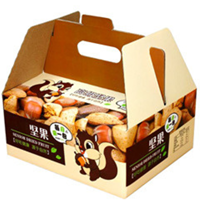 Boîte alimentaire portable anti-fuite en papier avec poignée, imprimée avec logo personnalisé, résistante à l'huile, pour la restauration rapide à emporter