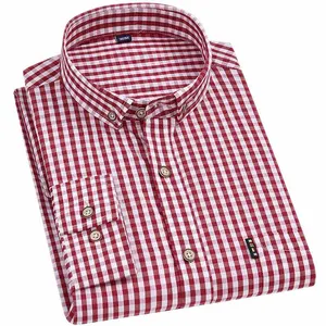 Camisas masculinas listradas tipo spandex/algodão, venda quente de cor rosa