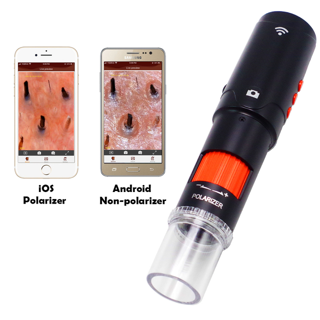 HD 1080P 2MP Polarizing Digital Dermatoscopy for Skin Analysis Clogged Skin Pores
