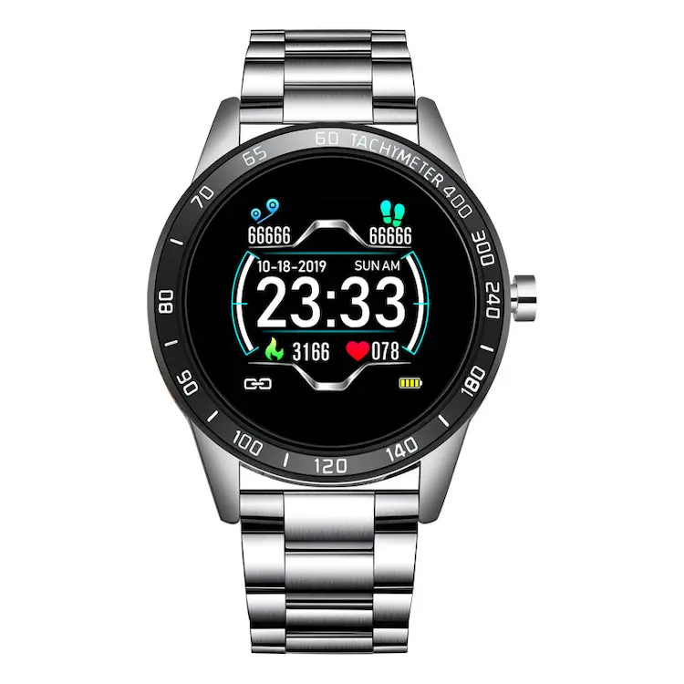 Li-ge in acciaio di lusso di affari smartwatch M9 modello multi sport modelli di messaggio di promemoria orologio smart phone