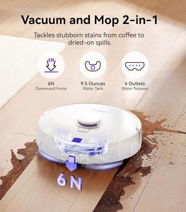NARWAL Freo X Plus Robot Aspirateur Laveur avec Réservoir de Poussière 7 Semaines, Anti-Emmêlement, Aspiration 7800Pa, Nettoyage au Sol, Évitement Triple Laser LiDAR - Product Image 4
