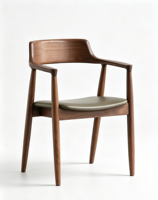 Chaise de salle à manger moderne en cuir avec dossier amovible et pieds en métal – Écologique et durable pour la maison, le bureau, la salle à manger, le salon, la chambre