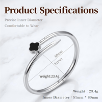 Nouveau Bracelet Trèfle à Quatre Feuilles Inaltérable Plaqué Or 18K, Style Luxe Léger et Haut de Gamme, pour l'Export