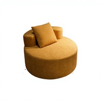 Fauteuil simple de luxe au design scandinave moderne, en lin, avec pieds en bois, durable, pour salon, bureau à domicile, salle de sport, élégant et relaxant