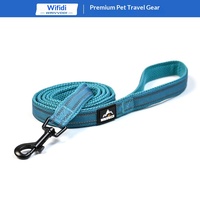 Laisse pour chien en nylon transfrontalière, nouvelle, avec poignée confortable et sangle réfléchissante, modèle U3001, Chine, sans motif/décoration, en stock, vente en gros