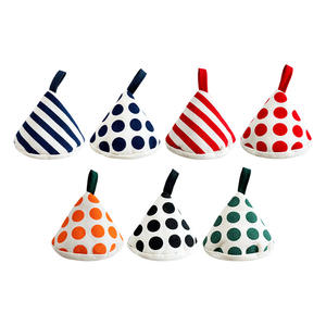 Mitaines de cuisine à pois de style japonais, doublure en coton, résistantes à la chaleur, avec poignée triangulaire, pour usage en cuisine - Product Image 5