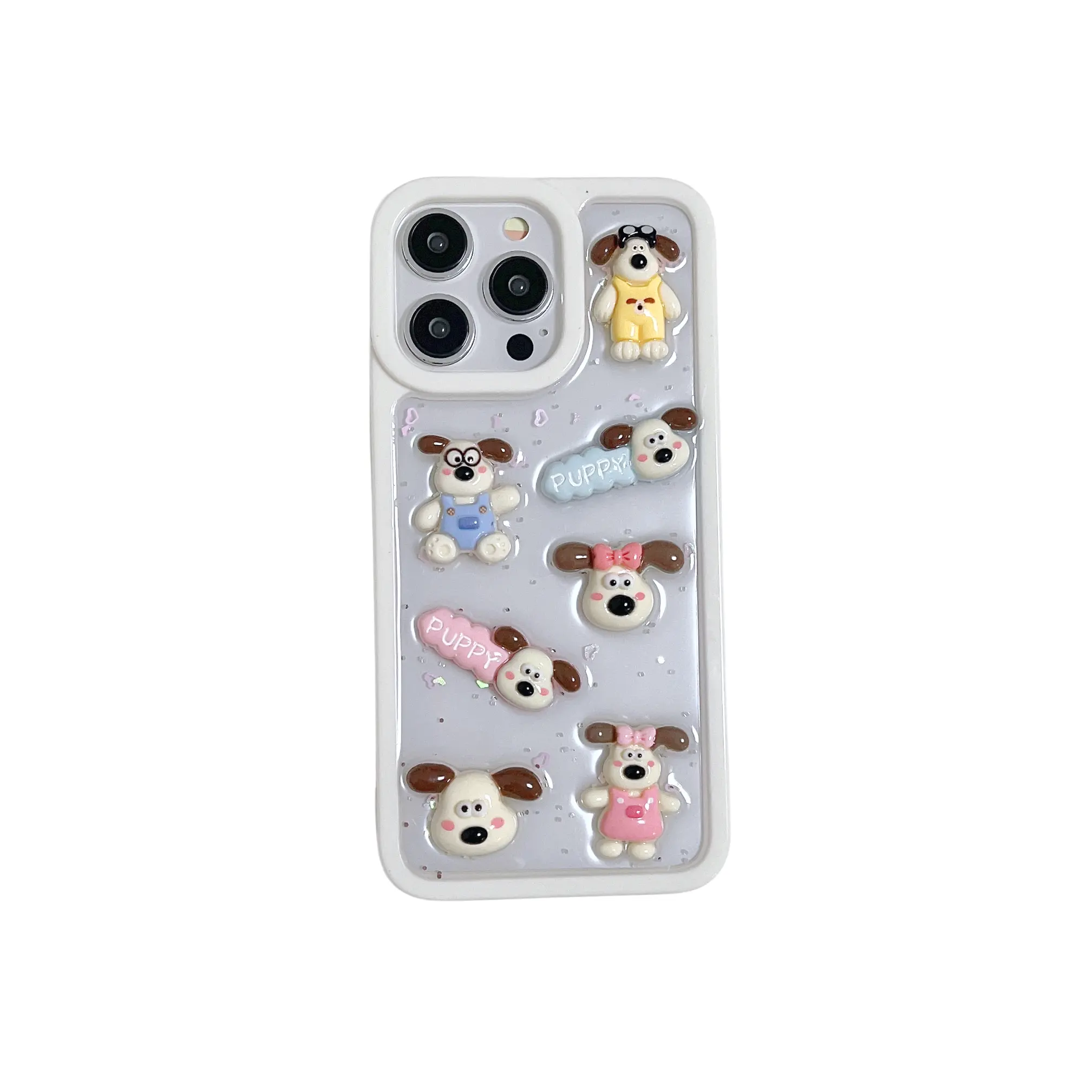 New Cartoon 3D Dog Toy Pattern Anti drop and Shockproof PC Phone Case For iPhone 12 13 14 15 Pro Max