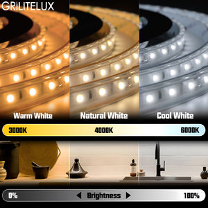 Bande lumineuse résistante aux hautes températures, efficace, IP68, étanche pour sauna, 24V, silicone, 3030, 80 LED/m, bande lumineuse LED flexible - Product Image 5