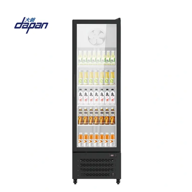 Vertikale Getränke kühler ausrüstungen Kommerzielle Erfrischung getränke zeigen Kühlschrank ausrüstung an