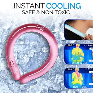<b>Neck</b> Cooling Band Cold Anti-Heat <b>Neck</b> <b>Cooler</b> Wraps Reusable Cooling Ring <b>Neck</b> <b>Coolers</b> for Outdoor Sports and Quick Relief - Product Image 2