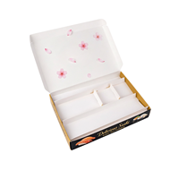 Caja de Sushi de Papel de Primera Calidad, Moderna, Segura para Alimentos, Caja de Empaque para Llevar Rollos de Sushi