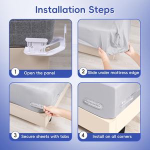 4 stuks hoeslakenhouders voor hoeken, heavy-duty matraslakenclips, houden hoeslakens stevig en strak, opbergoplossingen voor kasten - Product Image 6