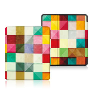 เคสหนัง PU สีสันสดใสสำหรับ Kindle Oasis 3 Oasis <span class=keywords><strong>2</strong></span> Smart Cover สำหรับ Kindle Oasis 3 (7นิ้ว) - Product Image 1