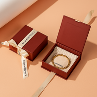 Lionwrapack Boîtes à bijoux personnalisées avec fermeture à ruban Emballage en papier écologique pour bagues Bracelets B2B vente en gros