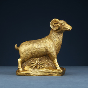 Chinese Zodiac Sheep Figurine Copper <b>Ornament</b> Small Medium <b>Large</b> Exquisite Home Decor Gift For Chinese New Year - Product Image 3
