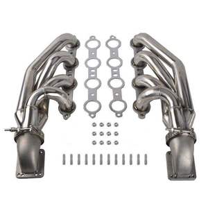 Collecteur d'échappement pour Chevrolet Small Block V8 LS1/LS2/LS3/LS6 LSX Turbo 1997-2015 avec coudes T3 T4 vers 3.0" V-Band - Product Image 1
