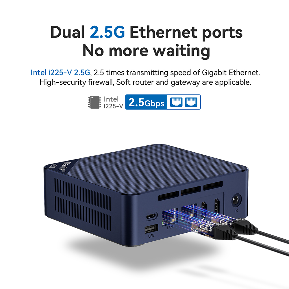 Beelink EQ12 Intel N100 Mini PC - 8GB/16GB, 512GB SSD