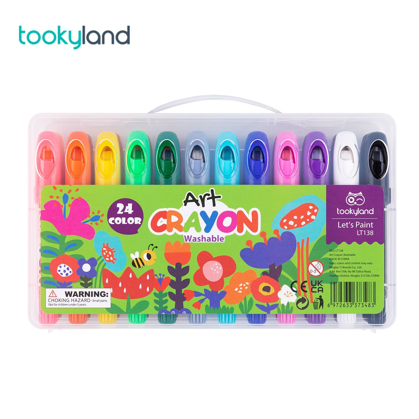 Моющиеся карандаши для рисования, разноцветные карандаши для детей, 24 цвета, безопасные карандаши