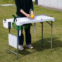 Table pliante moderne en plastique blanc avec évier de nettoyage de poisson pour l'ameublement extérieur et l'utilisation en cour