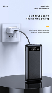 Banco de energía de ultra capacidad Cargador de 20000mAh con cables Cargador portátil Banco de energía para <span class=keywords><strong>iPhone</strong></span> 16 16 Samsung Pixel Powerbank - Product Image 6