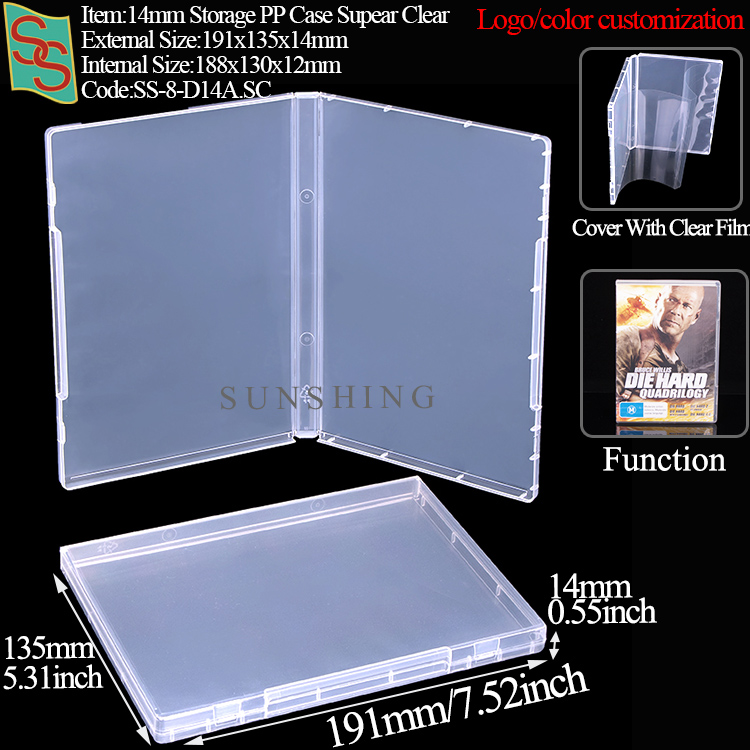 D14A:191x135x14mm-Clear