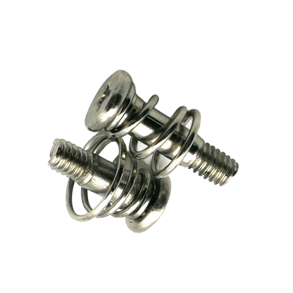 M3 X 10mm Captive Screws With Knurled Head – Stainless Steel Plate Fasteners, Set Of 4 (Shoulder Design, 11mm Head Diameter)