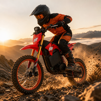Moto tout-terrain électrique 2026 Light Bee Style F18 la plus récente, vitesse 75 km/h, moteur central, 60V 30Ah