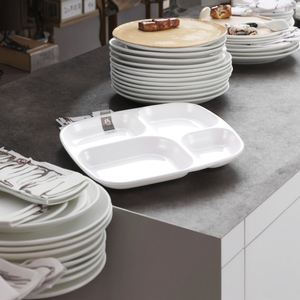 Assiettes de restauration rapide en mélamine avec 4 compartiments, vente en gros - Product Image 5