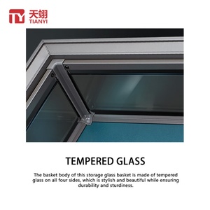 TIANYI TY-9012 High End Aluminum Alloy <b>Wall</b> Mount Detachable <b>Storage</b> <b>Baskets</b> <b>for</b> Bedroom Closet - Product Image 4