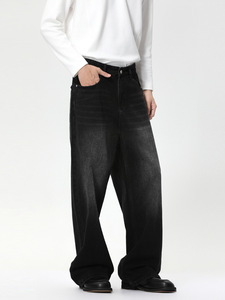 Jeans da Uomo con Motivo a <span class=keywords><strong>Ragnatela</strong></span>, Pantaloni in Denim Vestibilità Comoda, Fornitore di Pantaloni con Stampa Aracnide - Product Image 2