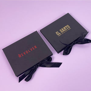 לוגו מותאם אישית יוקרה מעטפת מגנט אריזה נוקשה Vip חברות כרטיס מתנה עם סרט - Product Image 2