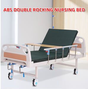 Оптовая продажа с фабрики: 2-функциональная ручная кровать для ухода за пациентами для домашнего использования, электрическая медицинская кровать, современная больничная кровать - Product Image 6