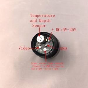 Caméra de pêche <span class=keywords><strong>sous</strong></span>-marine à signal CVBS avec bande de vision nocturne à lumière blanche, capteurs de température et de profondeur de <span class=keywords><strong>l</strong></span>'<span class=keywords><strong>eau</strong></span> - Product Image 3