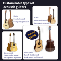 Sıcak satış 41-Inch mat üst halk akustik gitar seti maun teknoloji ahşap ladin üst başlayanlar için