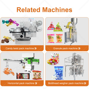 Machine d'emballage automatique de barres de chocolat, de bonbons carrés et de cubes en feuille d'aluminium - Product Image 6