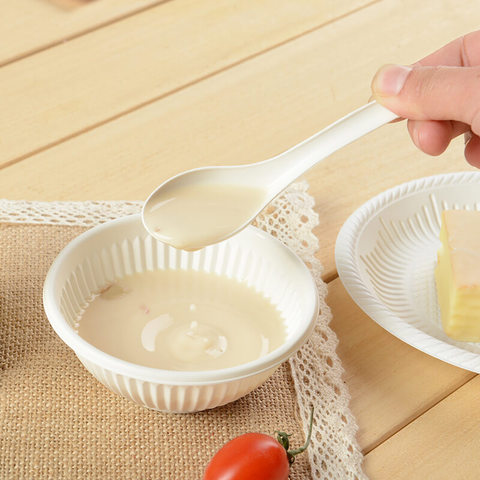 Bulk Eco-friendly Fork Spoon Biodegradable Corn Starch Cutlery Dinnerware Set