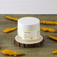 Marque privée Crème de nuit blanchissante et raffermissante pour la peau Crème anti-âge au curcuma pour éliminer les ridules et les rides