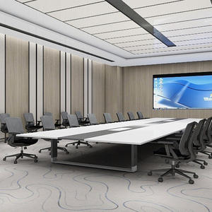 Tapis Akmin en laine et nylon tressé à la machine pour salles de réunion - Antidérapant, durable, écologique, haut de gamme, sur mesure - Product Image 1