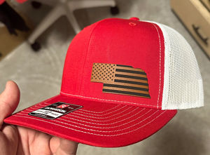 Custom 3D Puff Embroidery Logo Snapback Cap Gorras Leather <b>Patch</b> Richardson 112 Purple Trucker Hats - Product Image 6