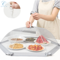 Bord élargi Pop-Up respirant maille alimentaire couverture réutilisable pliable cuisine Table à manger plat tente pour moustique et protection contre les mouches