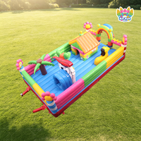 Parcours d'obstacles gonflable multifonctionnel pour enfants, structure de jeux gonflable commerciale pour la location