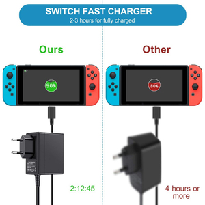 Base de Carga con Enchufe Europeo DATA FROG, Adaptador USB Tipo C de 5V 2.6A para <span class=keywords><strong>Nintendo</strong></span> <span class=keywords><strong>Switch</strong></span>, <span class=keywords><strong>Cargador</strong></span> de Pared para Viajes y Hogar, Embalaje en Caja - Product Image 2