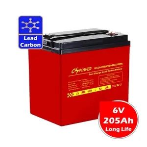 Cspower แบตเตอรี่เจลพลังงานแสงอาทิตย์6V 230Ah ตะกั่วคาร์บอนสำหรับรถจักรยานยนต์สกู๊ตเตอร์โทรจัน