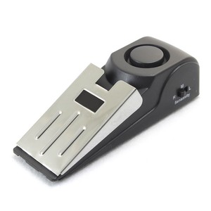 Alarma de parada de puerta de mini cuña portátil con sirena de más de 100 DB para la seguridad del hotel del apartamento del viaje en casa - Product Image 1