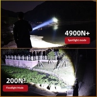 Lampe torche zoom rétractable pour le camping, haute puissance, lampe de poche, lanterne de pêche, lampe torche LED rechargeable