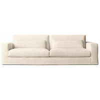 Canapé d'angle de luxe Lugano personnalisable avec housse, pour salon, hôtel, appartement, en bois, intérieur, doux et confortable