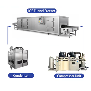 ตู้แช่แข็งแบบอุโมงค์ระดับไฮเอนด์ ควบคุมอุณหภูมิได้อย่างแม่นยำ อุปกรณ์แปรรูปอาหารแช่แข็งคุณภาพสูงสำหรับลูกชิ้นหม่าล่า - Product Image 3