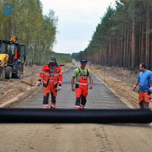 Géogrille biaxiale Binbo de qualité supérieure 15 kN/m² 20 kN/m² en PEHD pour pavage de gravier, garantie 3 ans pour la construction routière et les sols meubles - Product Image 3