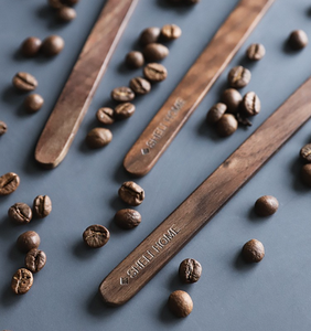 Black Walnut <b>Wood</b> Long Handle Coffee Stirrer, Custom Logo Wholesale - Product Image 3