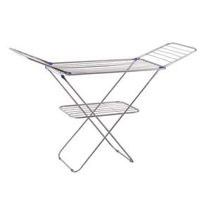 Colgador de soporte personalizado de Metal para el hogar de tipo móvil de aluminio más vendido, tendedero plegable de pie para ropa - Product Image 3
